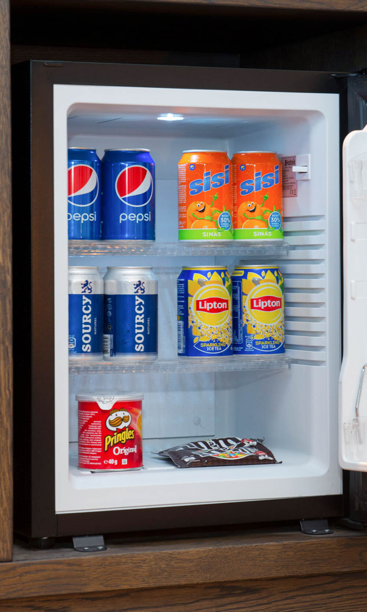 Minibar op je hotelkamer in Preston Palace
