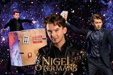 Kaart Nigel Magic Show met logo