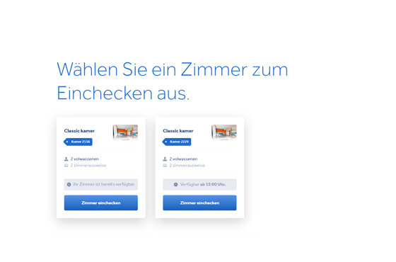 Kies een kamer Duits